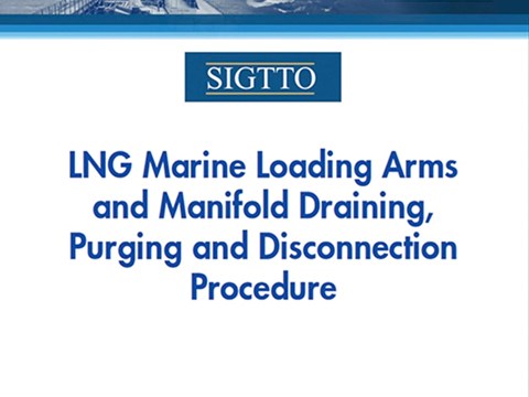 LNG Marine Loading Arms and Manifold Draining, Purging and Disconnection Procedure